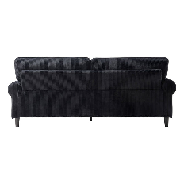 English Elm 80.7" Corduroy Upholstered Loveseat with Rolled Arms Solid Wood Iron Frame Modern W5515P488201