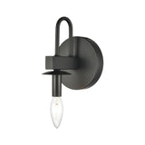 Williamson 7'' High 1-Light Sconce - Black 75073/1 Elk Lighting