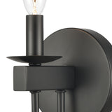 Williamson 7'' High 1-Light Sconce - Black 75073/1 Elk Lighting