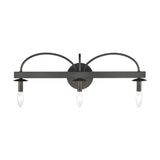 Williamson 24'' Wide 3-Light Vanity Light - Black 75075/3 Elk Lighting