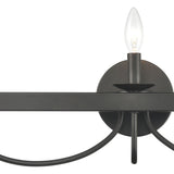 Williamson 24'' Wide 3-Light Vanity Light - Black 75075/3 Elk Lighting