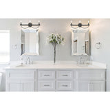 Williamson 24'' Wide 3-Light Vanity Light - Black 75075/3 Elk Lighting