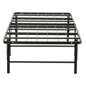 English Elm Bedroom Metal Mattress Foundation Bed Frame Full Size Durable Support Under-Bed Storage Easy Assembly Black 41 L x 39 W x 3 H B011P207124
