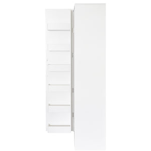 English Elm Kitchen Pantry Hutch Cabinet with Microwave Stand, Spacious Buffet Sideboard for Organized Kitchens White W331P309438