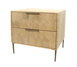 Moti Ren 2-Drawer Nightstand 75114001