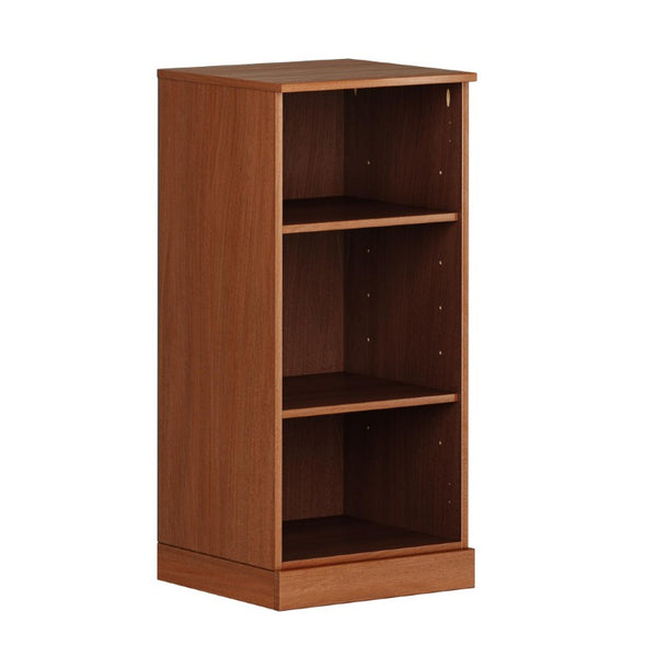 HomeRoots 36 Inch Solid Wood Three Tier Adjustable Shelving Bookcase for Home Library or Office 751300