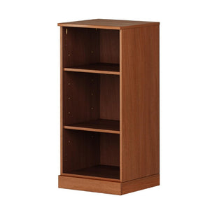 36 Inch Solid Wood Three Tier Adjustable Shelving Bookcase for Home Library or Office