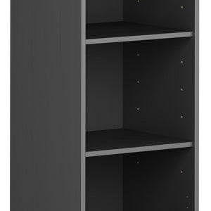 36 Inch Solid Wood Bookcase with Three Adjustable Shelves for Home Office or Library