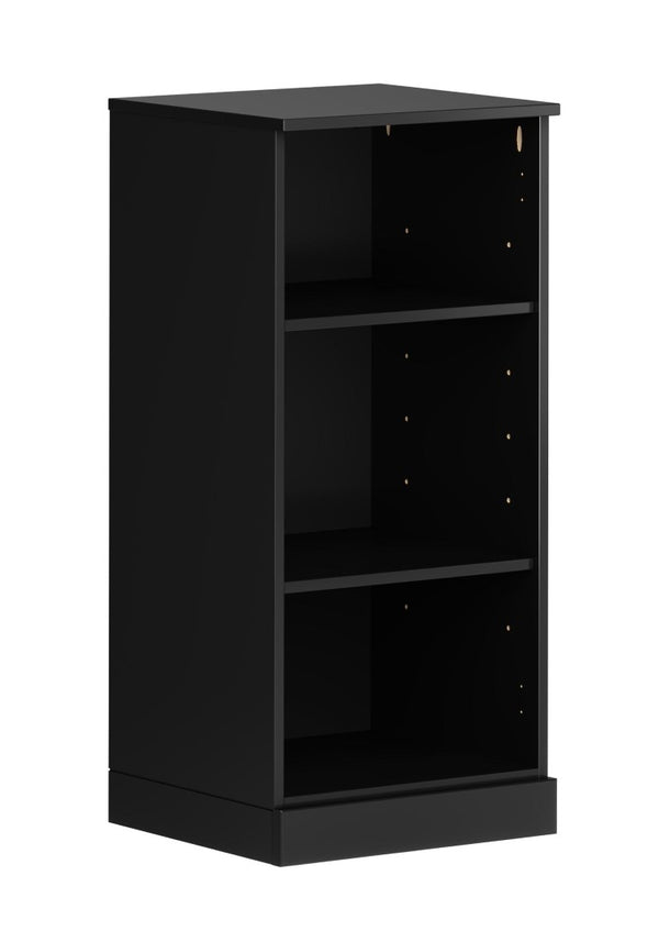 36 Inch Solid Wood Bookcase with Three Adjustable Shelves for Home Office or Library
