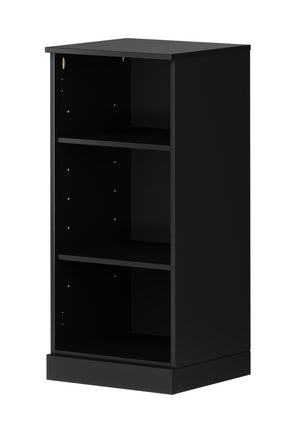 36 Inch Solid Wood Bookcase with Three Adjustable Shelves for Home Office or Library