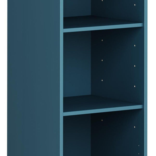 36 Inch Solid Wood Bookcase with Three Adjustable Shelves for Home Office or Library