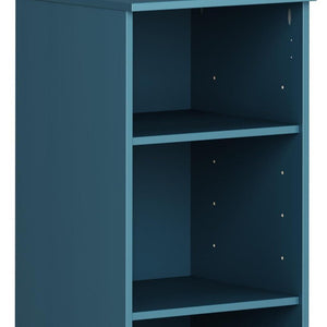 36 Inch Solid Wood Bookcase with Three Adjustable Shelves for Home Office or Library