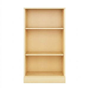 36 Inch Solid Wood Bookcase with Three Adjustable Shelves for Home Office or Library