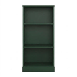 36 Inch Solid Wood Bookcase with Three Adjustable Shelves for Home Office or Library