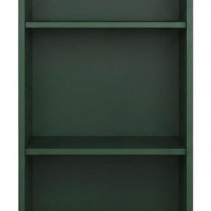 36 Inch Solid Wood Bookcase with Three Adjustable Shelves for Home Office or Library