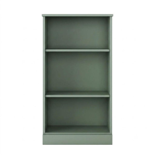 36 Inch Solid Wood Bookcase with Three Adjustable Shelves for Home Office or Library