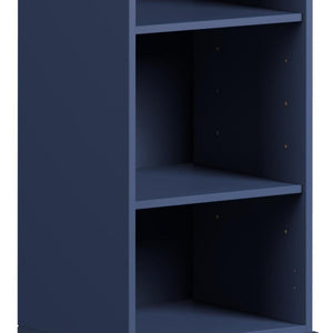 36 Inch Solid Wood Bookcase with Three Adjustable Shelves for Home Office or Library