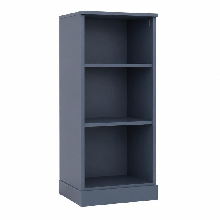 HomeRoots 36 Inch Solid Wood Three Shelf Adjustable Bookcase for Home Library and Living Room Display 16.5 inches 751310