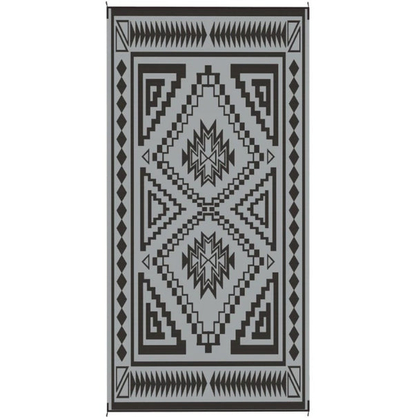 English Elm Patio Reversible Polypropylene Outdoor Rug Waterproof Foldable with Carry Bag T3971P421020