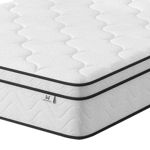 12 Inch Queen Chevron Gel Infused Hybrid Mattress for Restful Medium Firmness Sleep