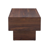 English Elm Modern Simple Walnut Colored Texture Sticker Mdf Coffee Table - 43.3"X21.6"X17.2" Practical Model.Making It An Ideal Addition To Any Living Room Or Apartment.