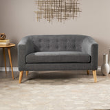 Christopher Knight Home® - Noble House - Bridie Fabric Mid Century Modern Loveseat