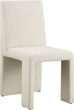 Benson Beige Linen Textured Fabric Dining Chair 751Beige-C Meridian Furniture