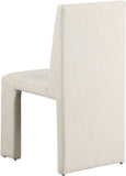 Benson Beige Linen Textured Fabric Dining Chair 751Beige-C Meridian Furniture