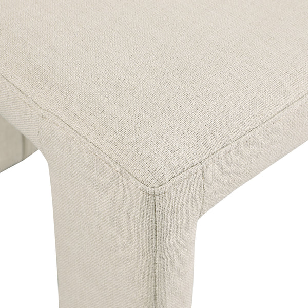 Benson Beige Linen Textured Fabric Dining Chair 751Beige-C Meridian Furniture