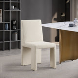 Benson Beige Linen Textured Fabric Dining Chair 751Beige-C Meridian Furniture