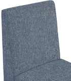 Benson Blue Linen Textured Fabric Dining Chair 751Blue-C Meridian Furniture