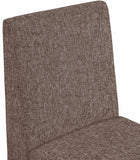 Benson Brown Linen Textured Fabric Dining Chair 751Brown-C Meridian Furniture