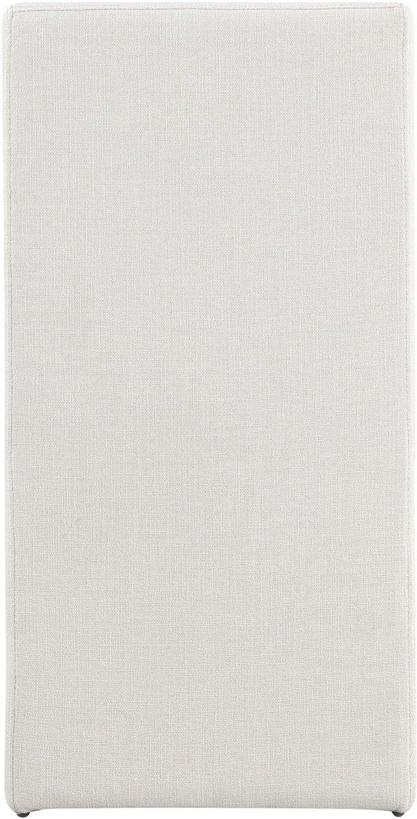Benson Cream Linen Textured Fabric Dining Chair 751Cream-C Meridian Furniture