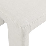 Benson Cream Linen Textured Fabric Dining Chair 751Cream-C Meridian Furniture