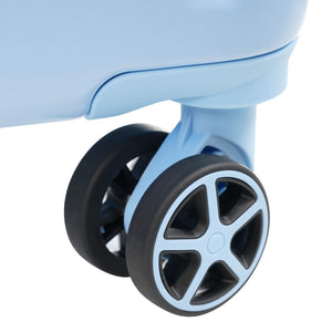 English Elm Hardshell Abs Checked Suitcase with 360 Spinner Wheels Expandable Tsa Lock 28 Inch Sky Blue N730P296747S