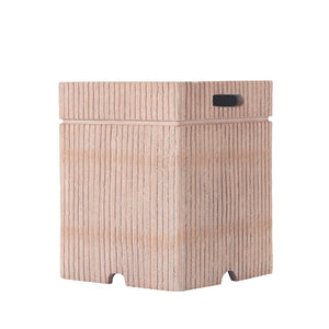 English Elm 16.15x20 Mgo Concrete Propane Tank Cover Outdoor Side Table Travertine Stone Finish N772P409038T