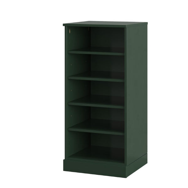 HomeRoots Green Ten Pair Solid Wood Shoe Cabinet Entryway Organizer with Sturdy Slatted Doors 752048