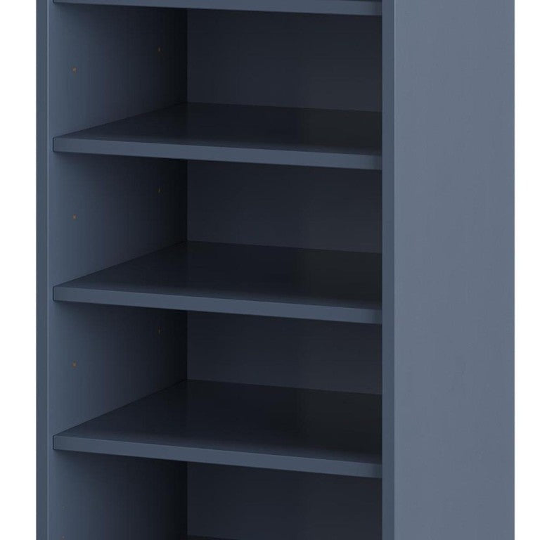 HomeRoots French Solid Wood Shoe Cabinet Organizer with Space for Ten Pairs Entryway Ready 752052