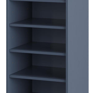 French Solid Wood Shoe Cabinet Organizer with Space for Ten Pairs Entryway Ready