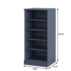 French Solid Wood Shoe Cabinet Organizer with Space for Ten Pairs Entryway Ready