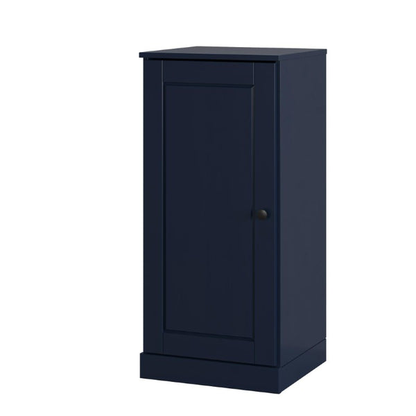 Navy Solid Wood Shoe Cabinet Organizer for Entryway Storing up to Ten Pairs