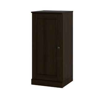 Espresso Solid Wood Shoe Cabinet with Space for Ten Pairs Entryway Storage