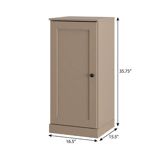 Beige Solid Wood Shoe Cabinet Organizer for Entryway Holds Ten Pairs Neatly