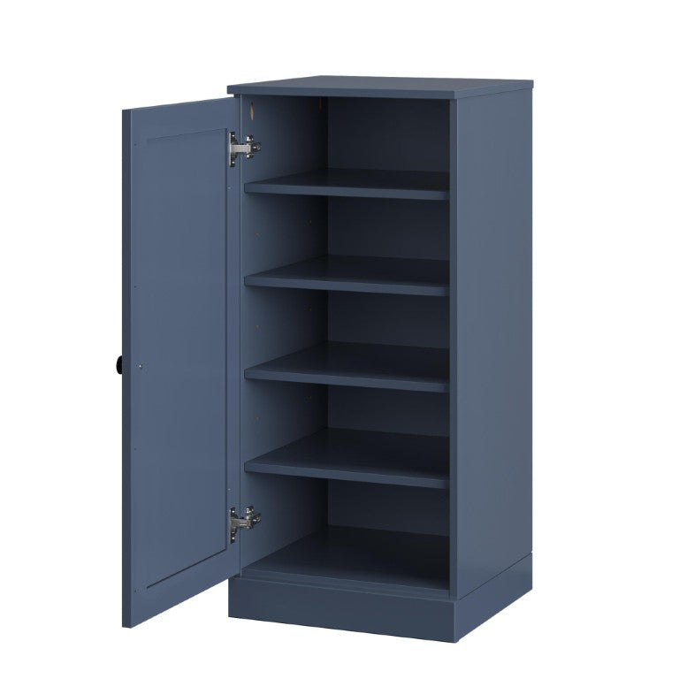 HomeRoots French Solid Wood Shoe Cabinet Organizer Elegant Entryway Storage for Ten Pairs 752122