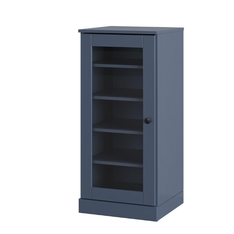 HomeRoots French Solid Wood Shoe Cabinet Entryway Organizer with Ten Pair Storage Capacity 752256
