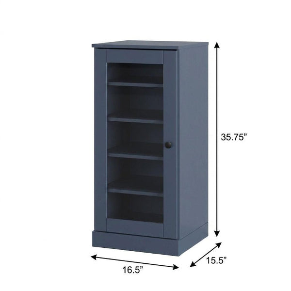 French Solid Wood Shoe Cabinet Entryway Organizer with Ten Pair Storage Capacity