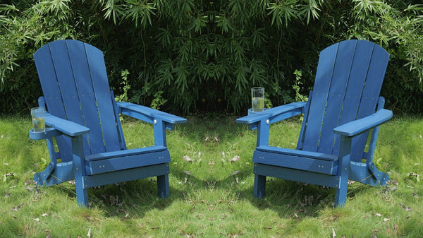 English Elm 2-Piece All-Season Outdoor Lounge Chairs Set For Patios & Gardens – Adjustable, Weather-Resistant Comfort W2085P363118