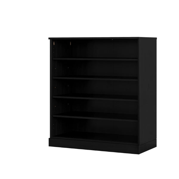 Black Solid Wood Shoe Cabinet with Twenty Pair Capacity for Entryway Organization