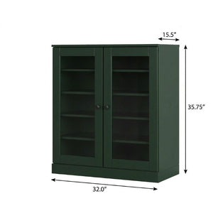 Green Twenty Pair Solid Wood Shoe Cabinet Entryway Organizer for Tidy Hallways
