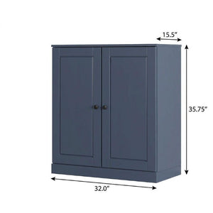 French Solid Wood Shoe Cabinet Elegant Entryway Storage for Twenty Pairs Organized